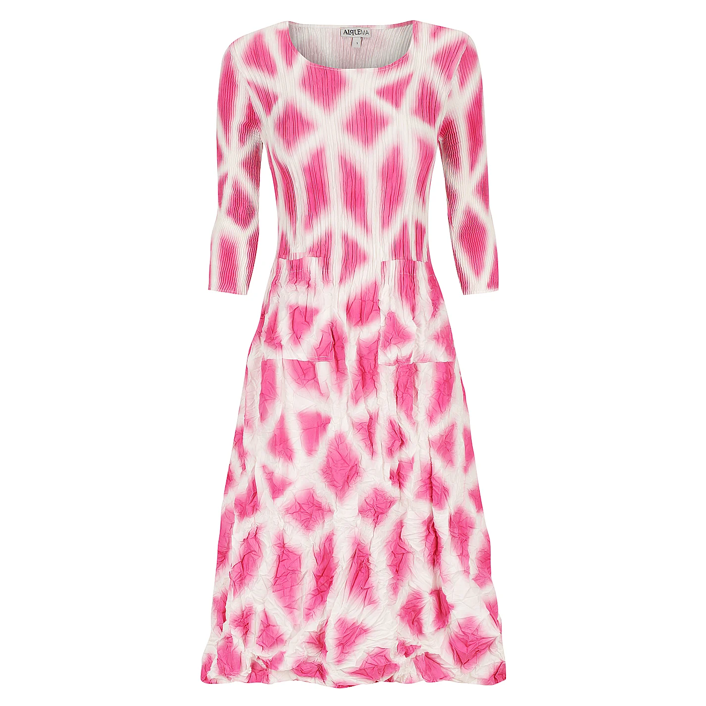 3/4 Sleeve Smash Dress - Prints - Image 14