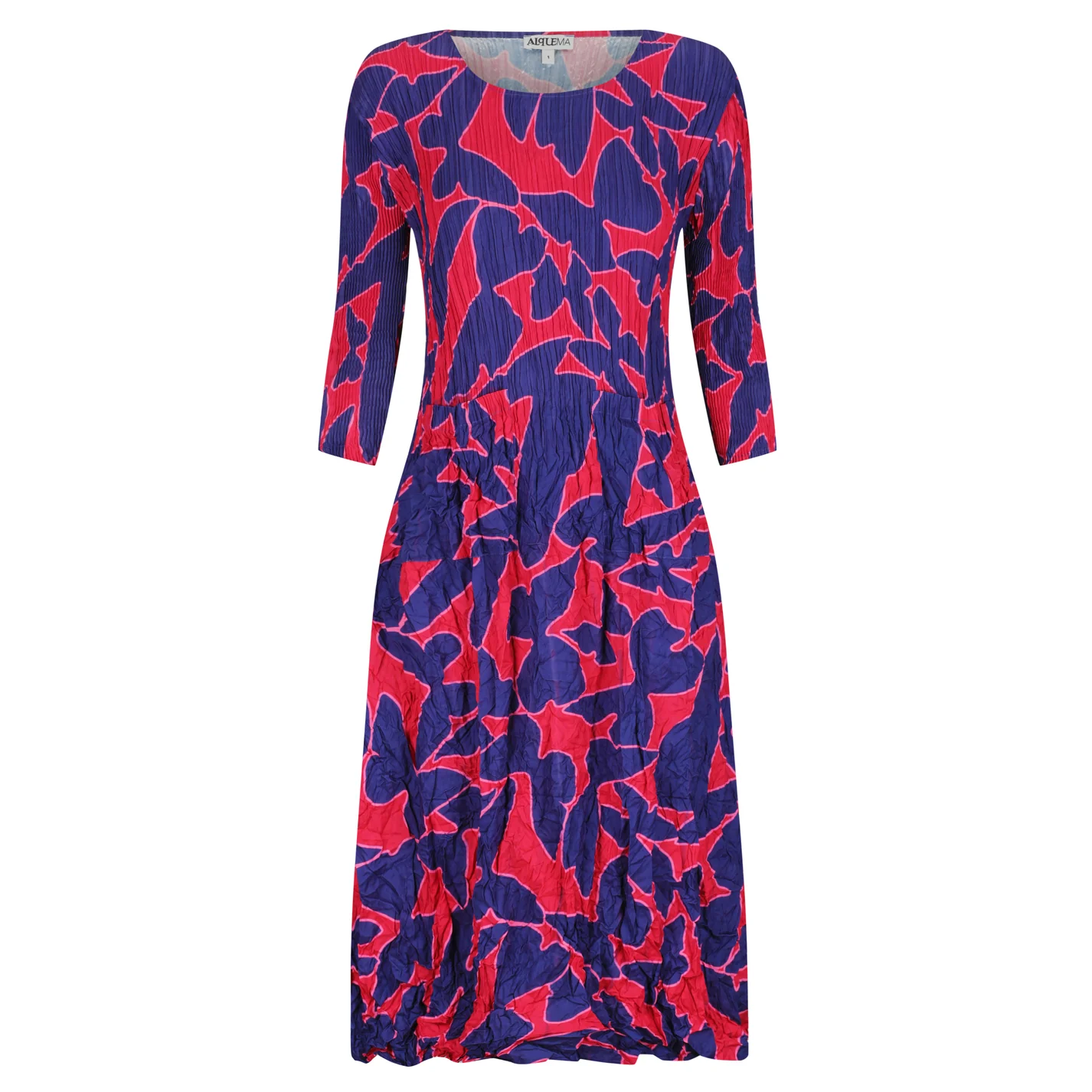 3/4 Sleeve Smash Dress - Prints - Image 15