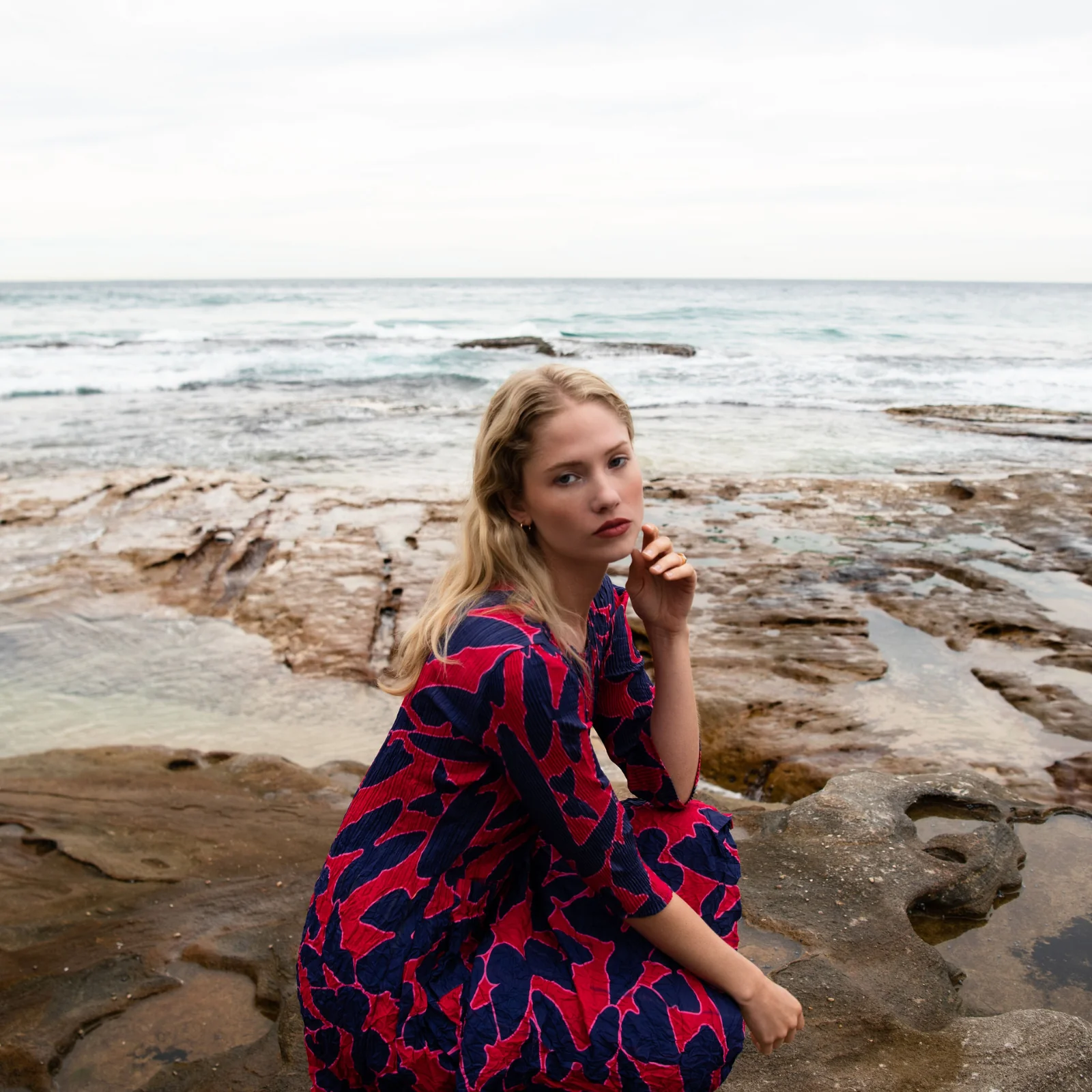 3/4 Sleeve Smash Dress - Prints - Image 24
