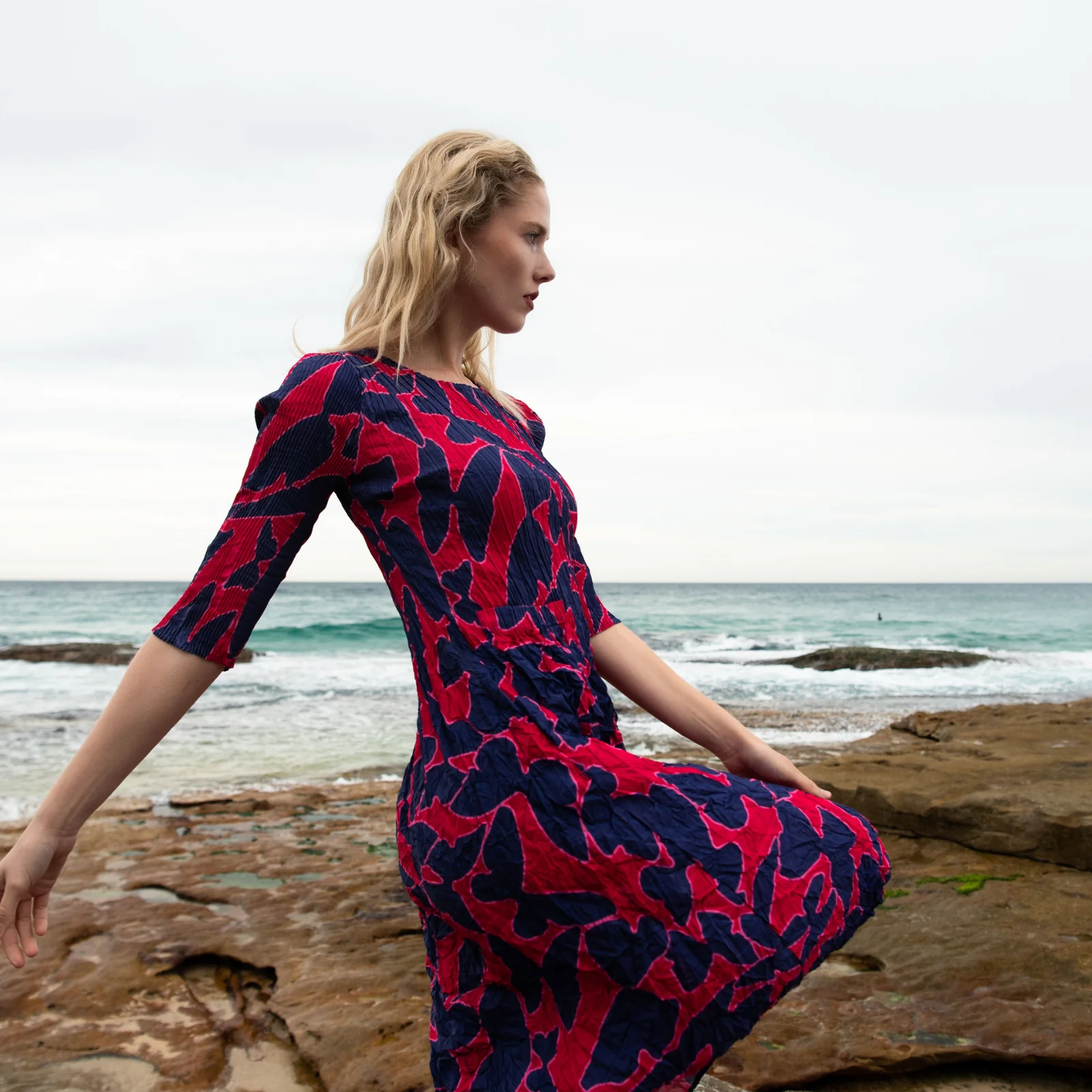 3/4 Sleeve Smash Dress - Prints - Image 28