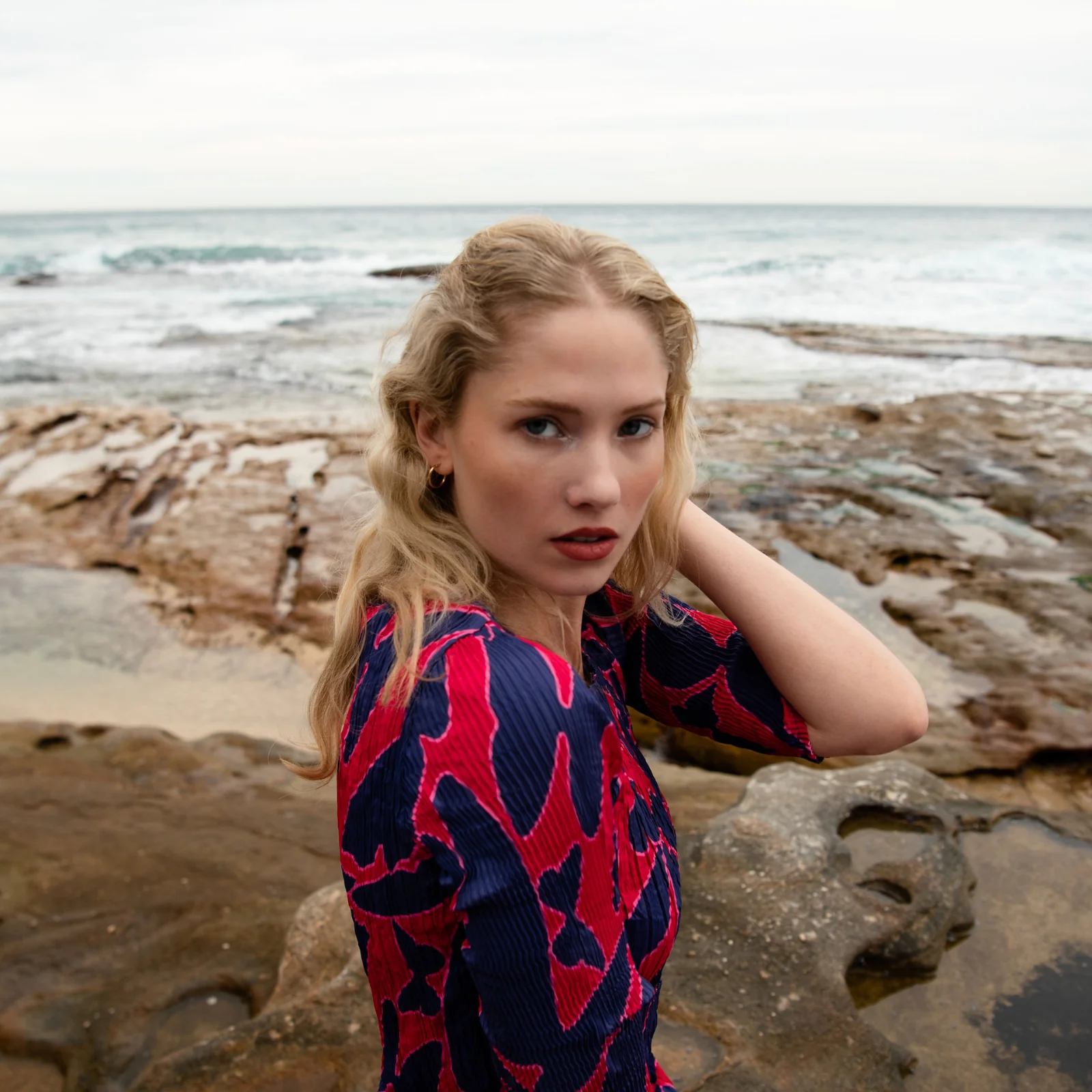 3/4 Sleeve Smash Dress - Prints - Image 30