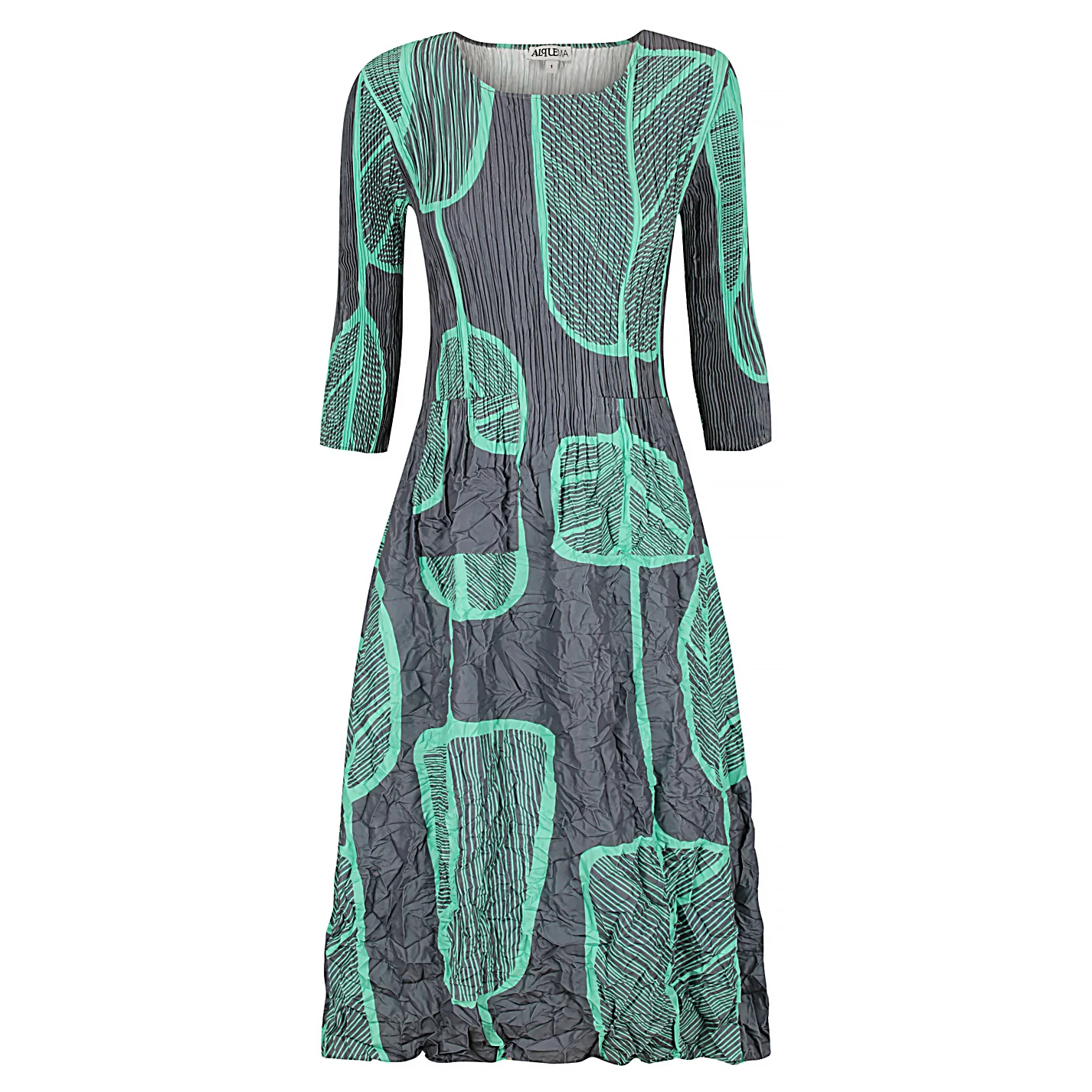 3/4 Sleeve Smash Dress - Prints - Image 4