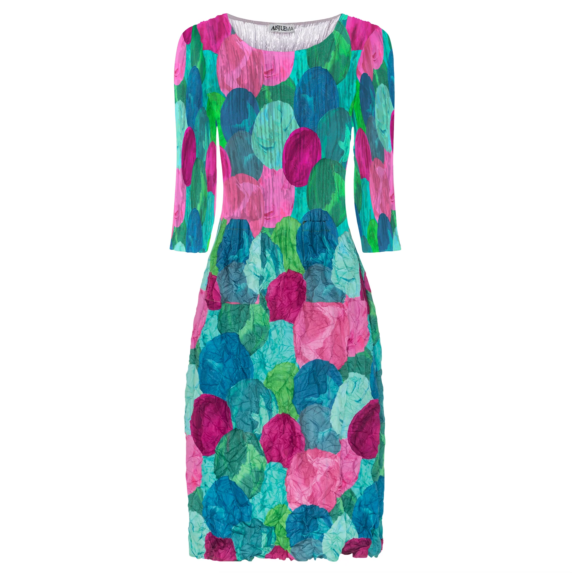 3/4 Sleeve Smash Dress - Prints - Image 5