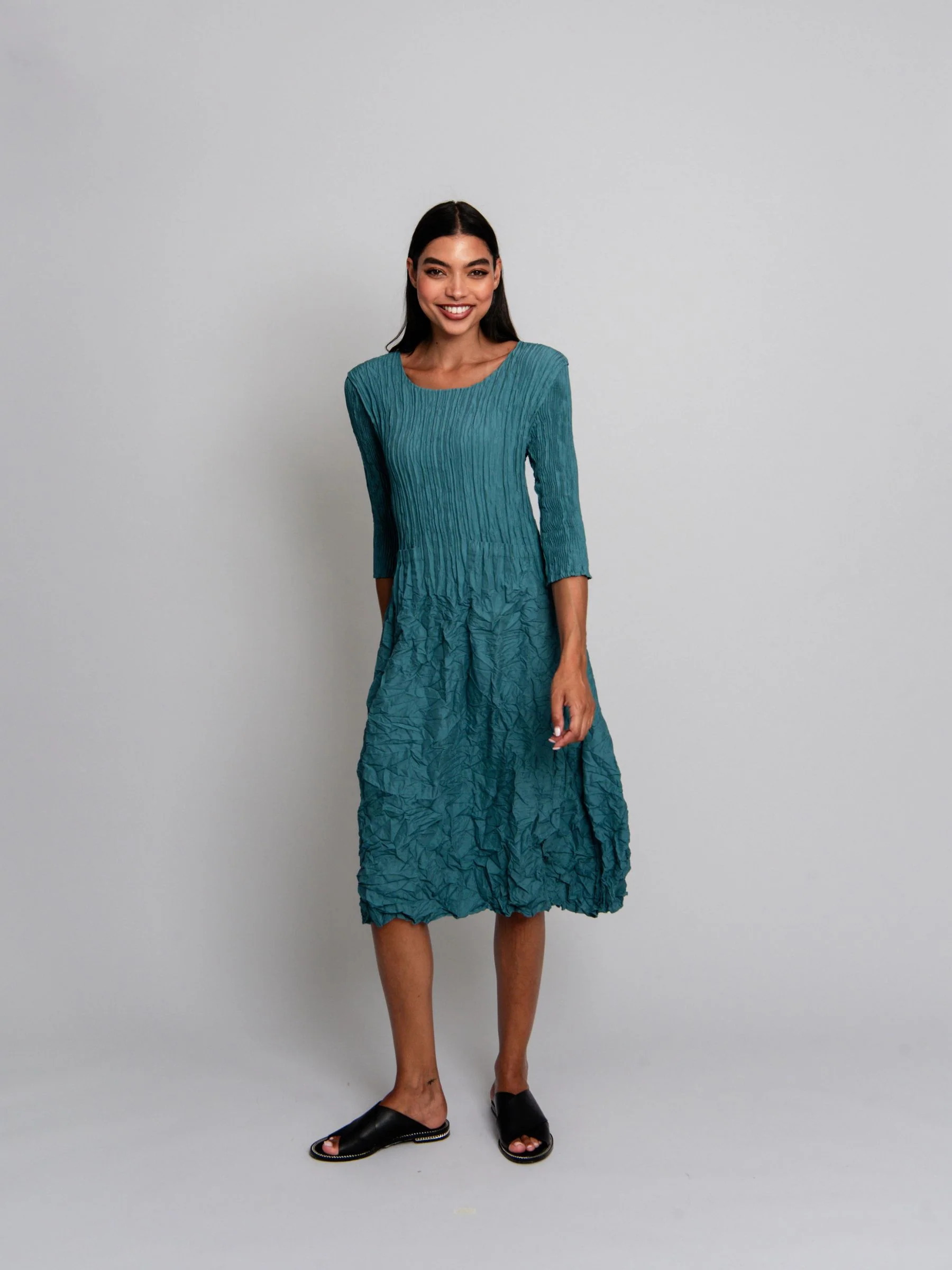 3/4 Sleeve Smash Pocket Dress - Plain Colours | AW26 - Image 17