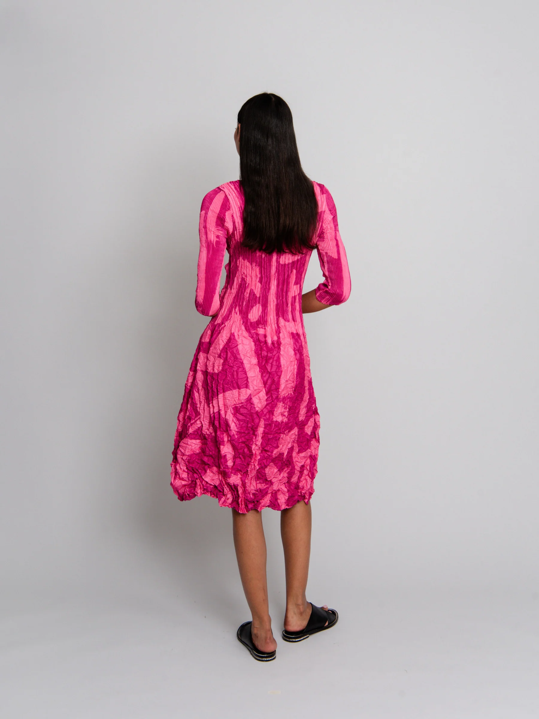 3/4 Sleeve Smash Pocket Dress - Prints - Image 43