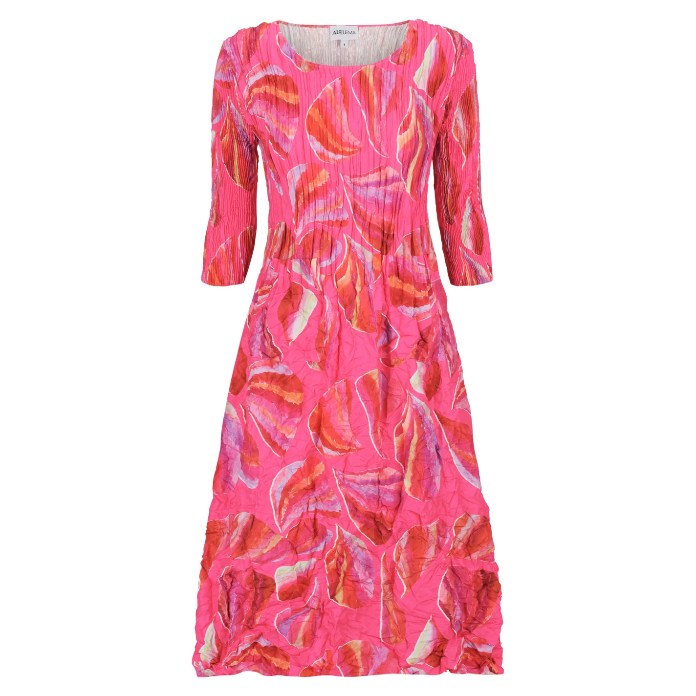 3/4 Sleeve Smash Pocket Dress - Prints - Image 5
