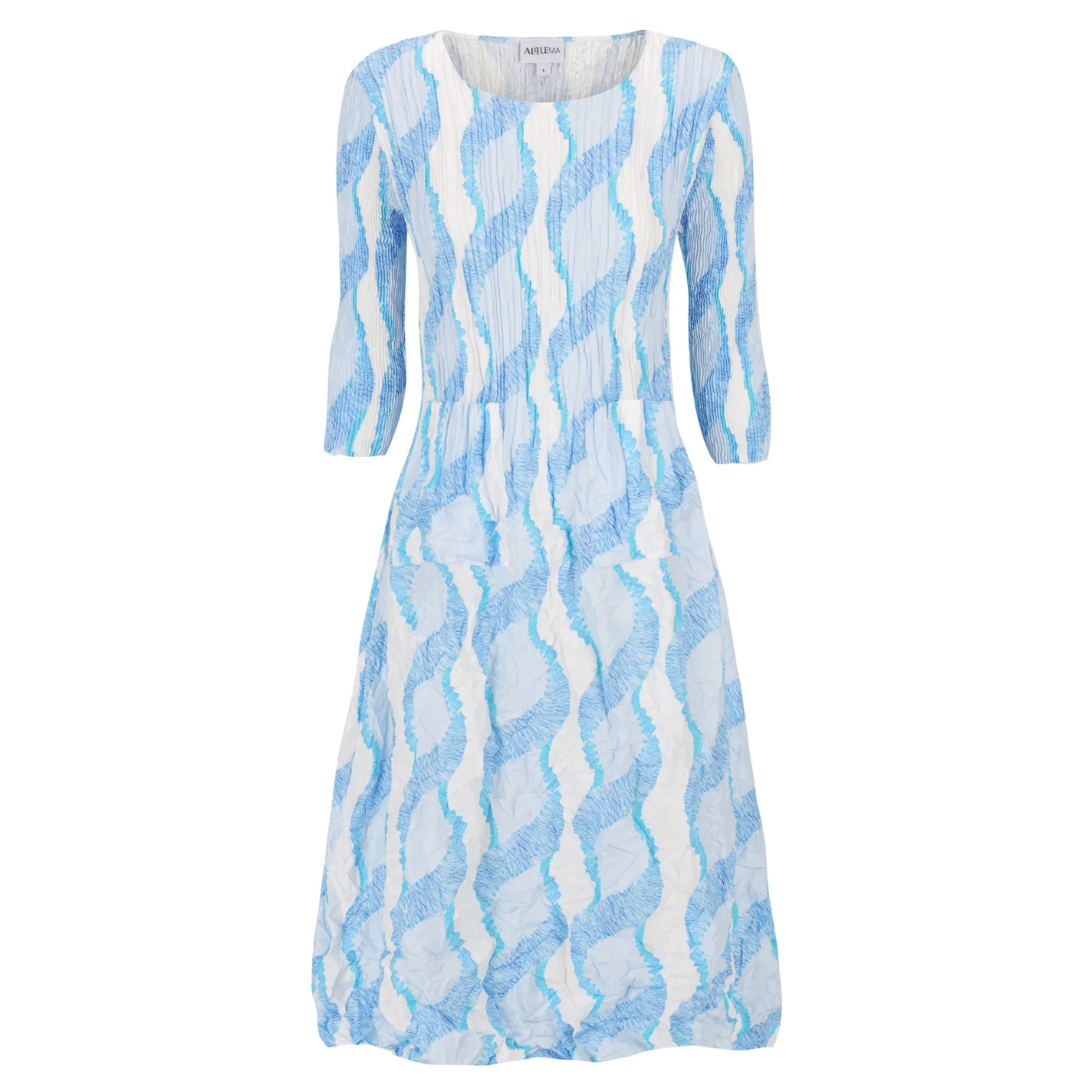 3/4 Sleeve Smash Pocket Dress - Prints - Image 7