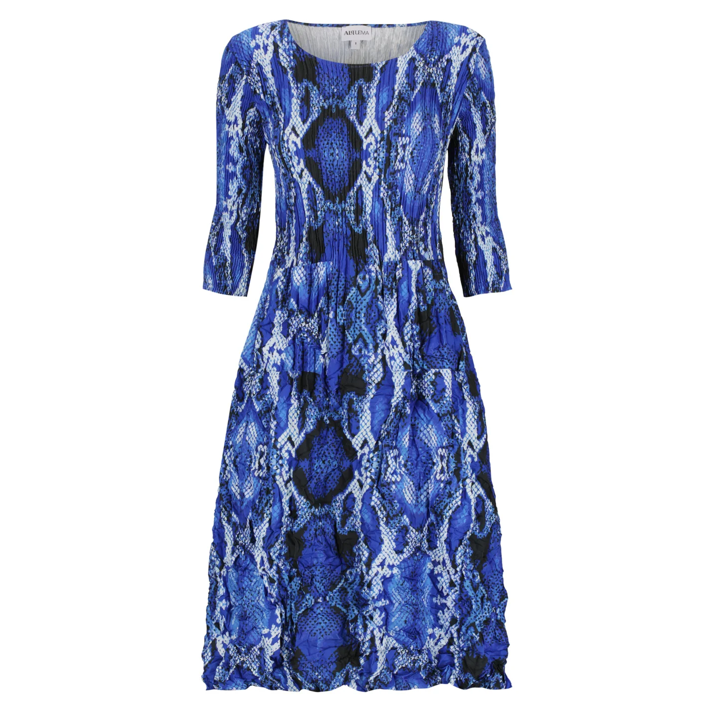 3/4 Sleeve Smash Pocket Dress - Prints - Image 6