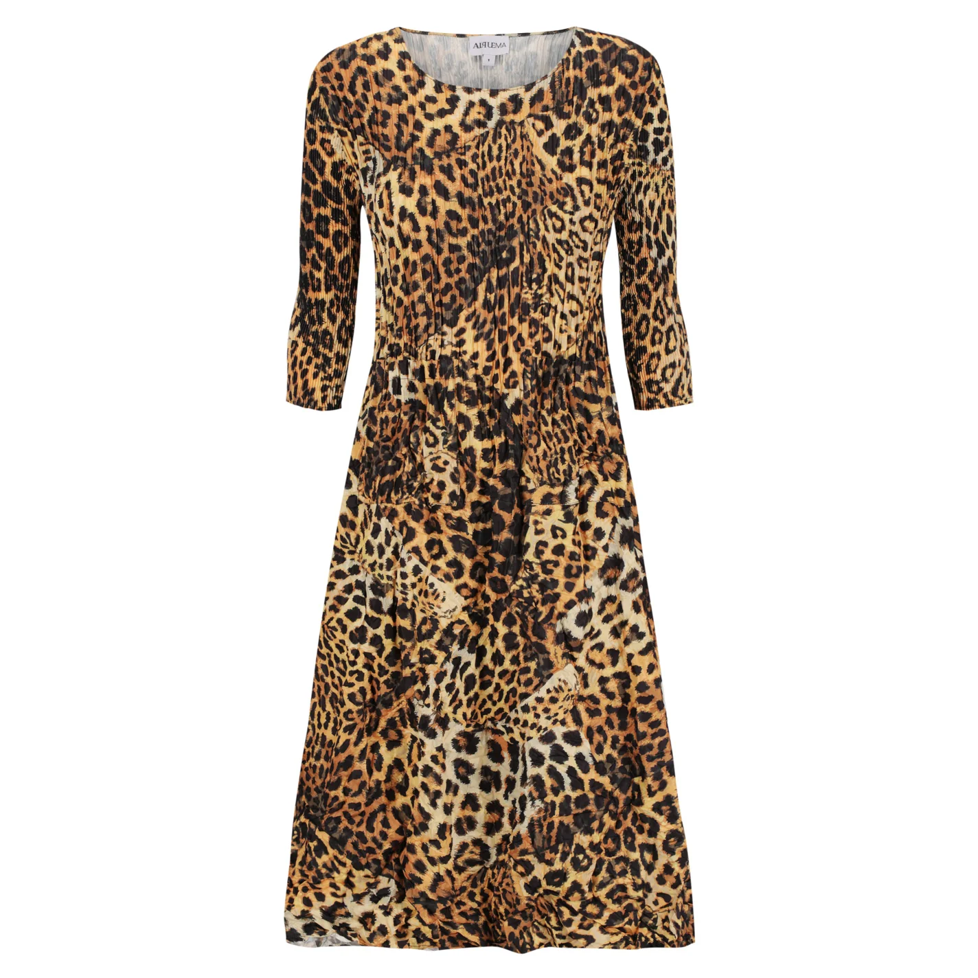 3/4 Sleeve Smash Pocket Dress - Prints - Image 7