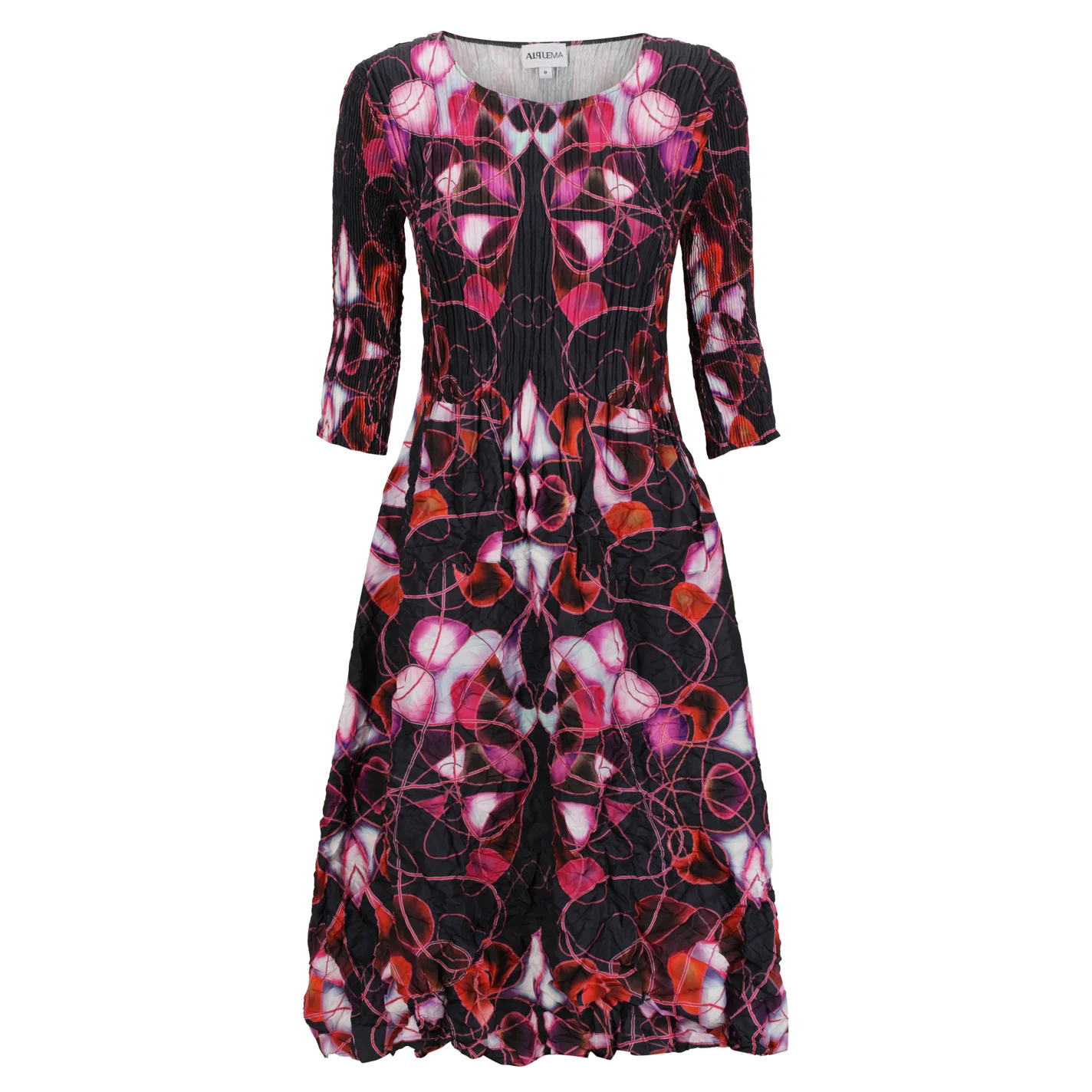 3/4 Sleeve Smash Pocket Dress - Prints - Image 9