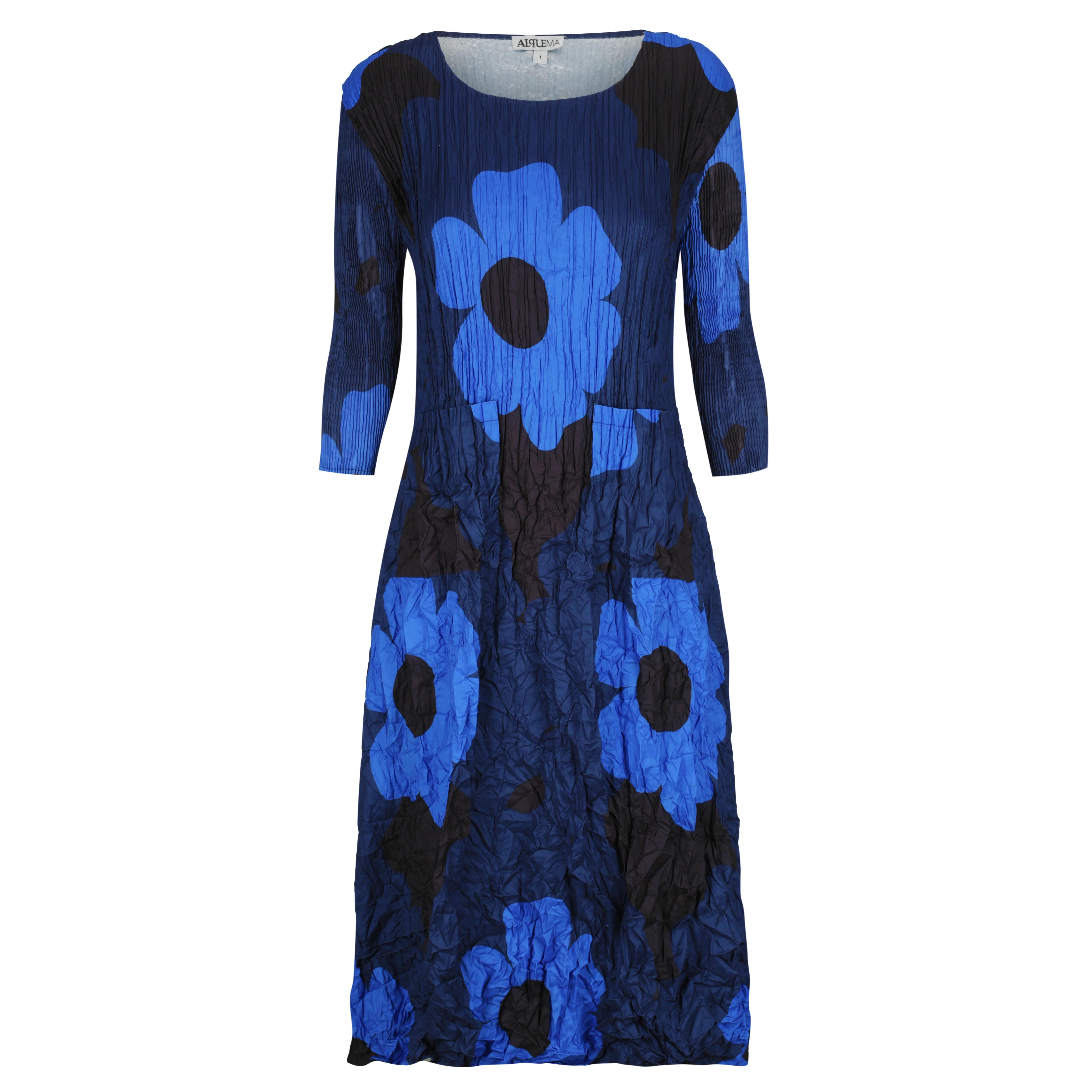 3/4 Sleeve Smash Pocket Dress - Prints - Image 11