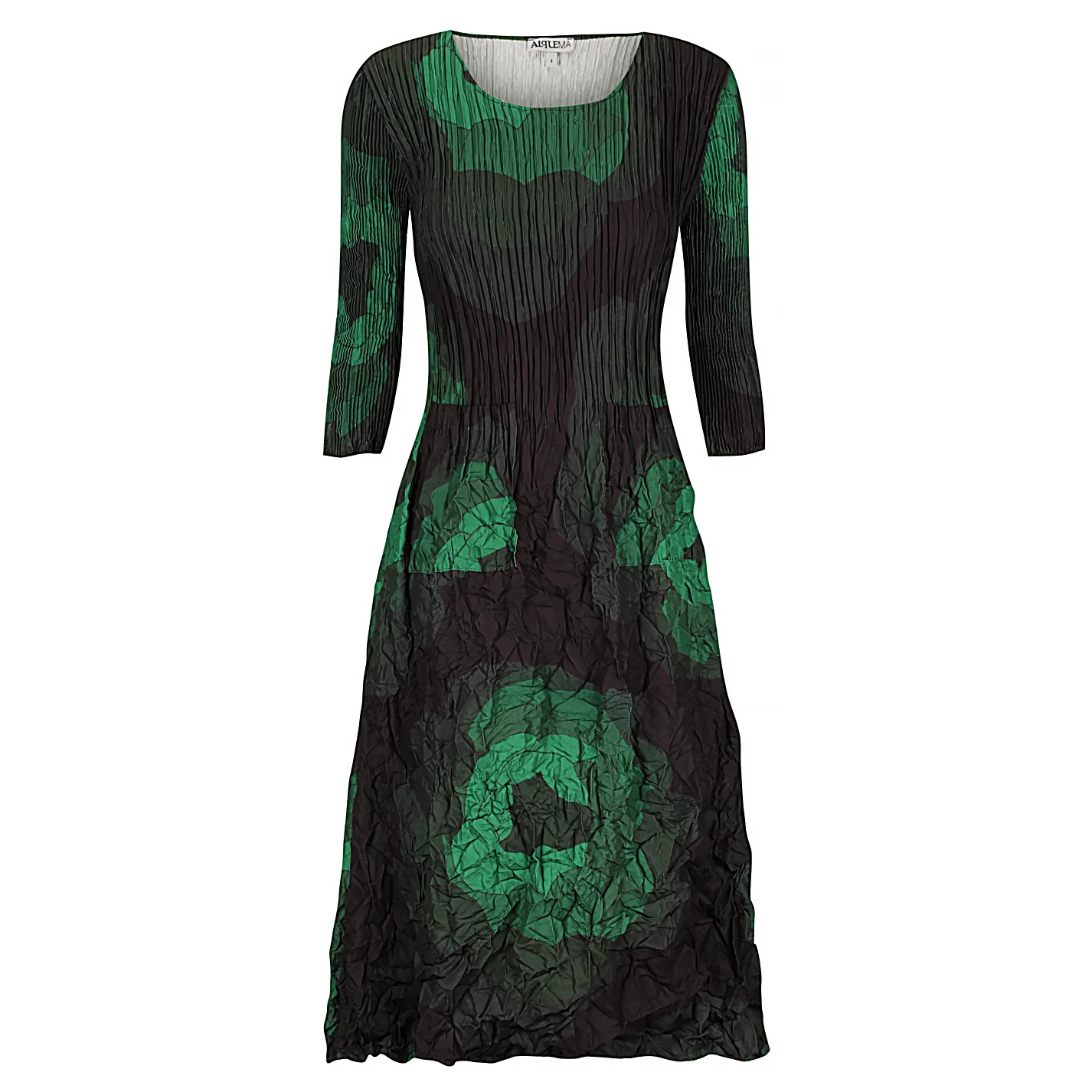 3/4 Sleeve Smash Pocket Dress - Prints - Image 12