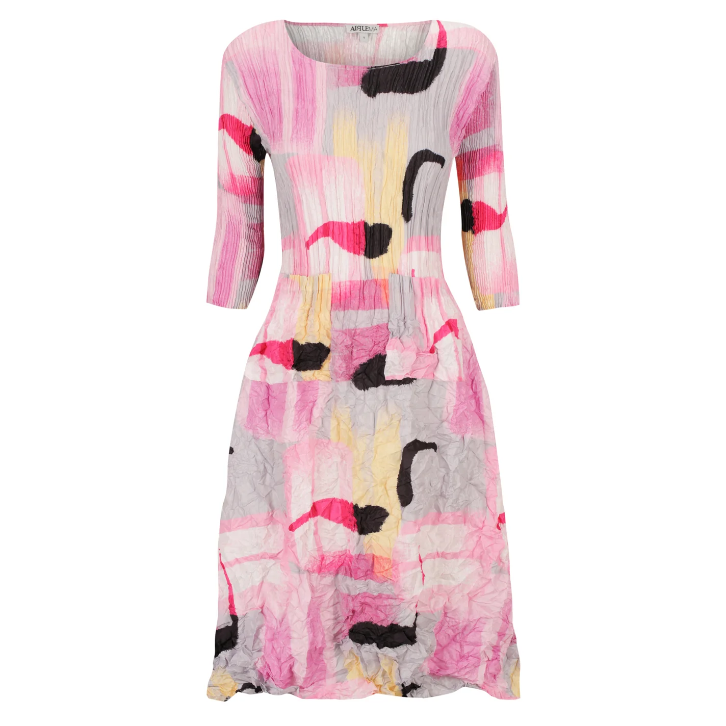 3/4 Sleeve Smash Pocket Dress - Prints - Image 19
