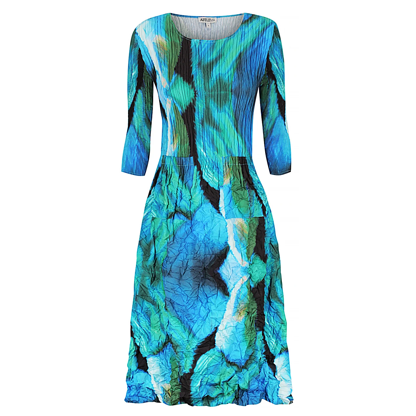 3/4 Sleeve Smash Pocket Dress - Prints - Image 23