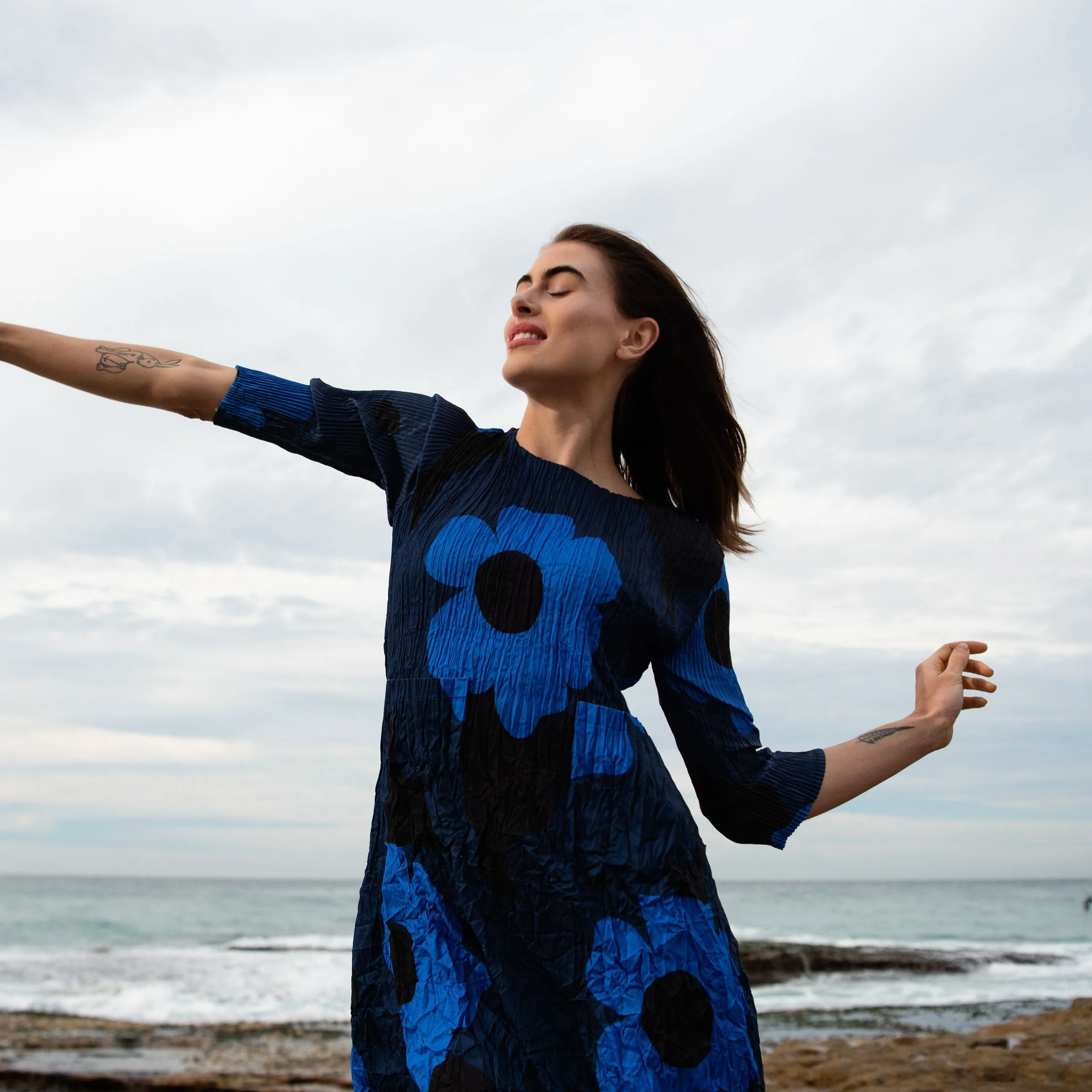 3/4 Sleeve Smash Pocket Dress - Prints - Image 39