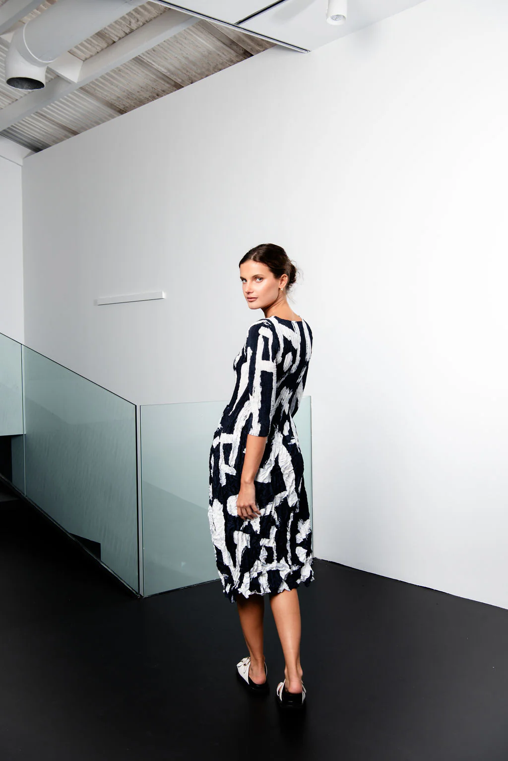 3/4 Sleeve Smash Pocket Dress - Prints - Image 42