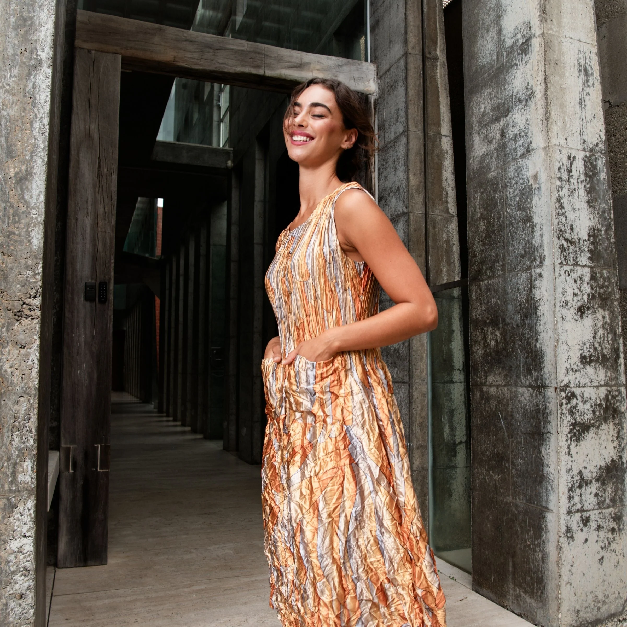 Smash Pocket Dress - Glossy - Image 2