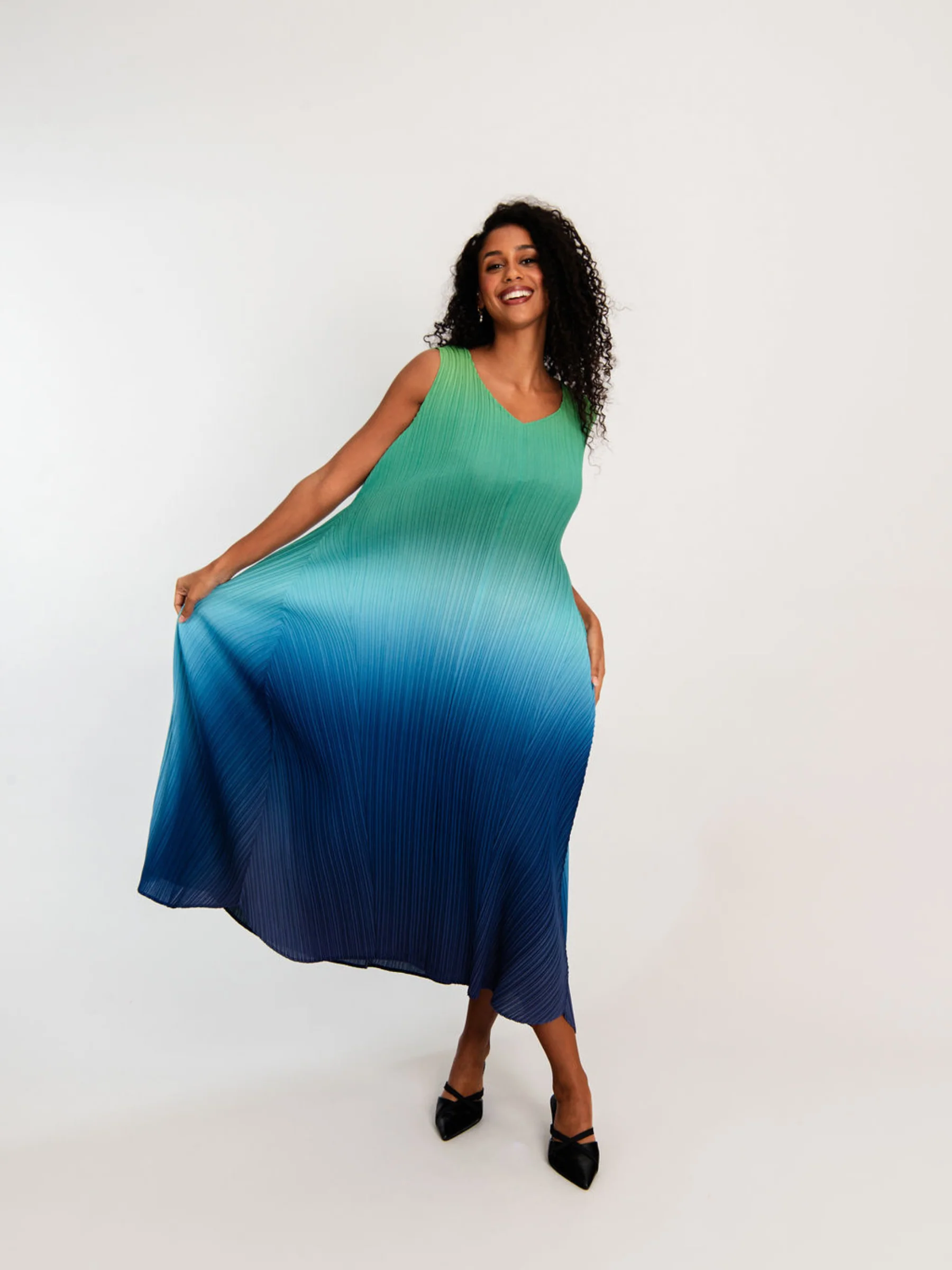 Long Estrella Dress - Ombre - Image 34