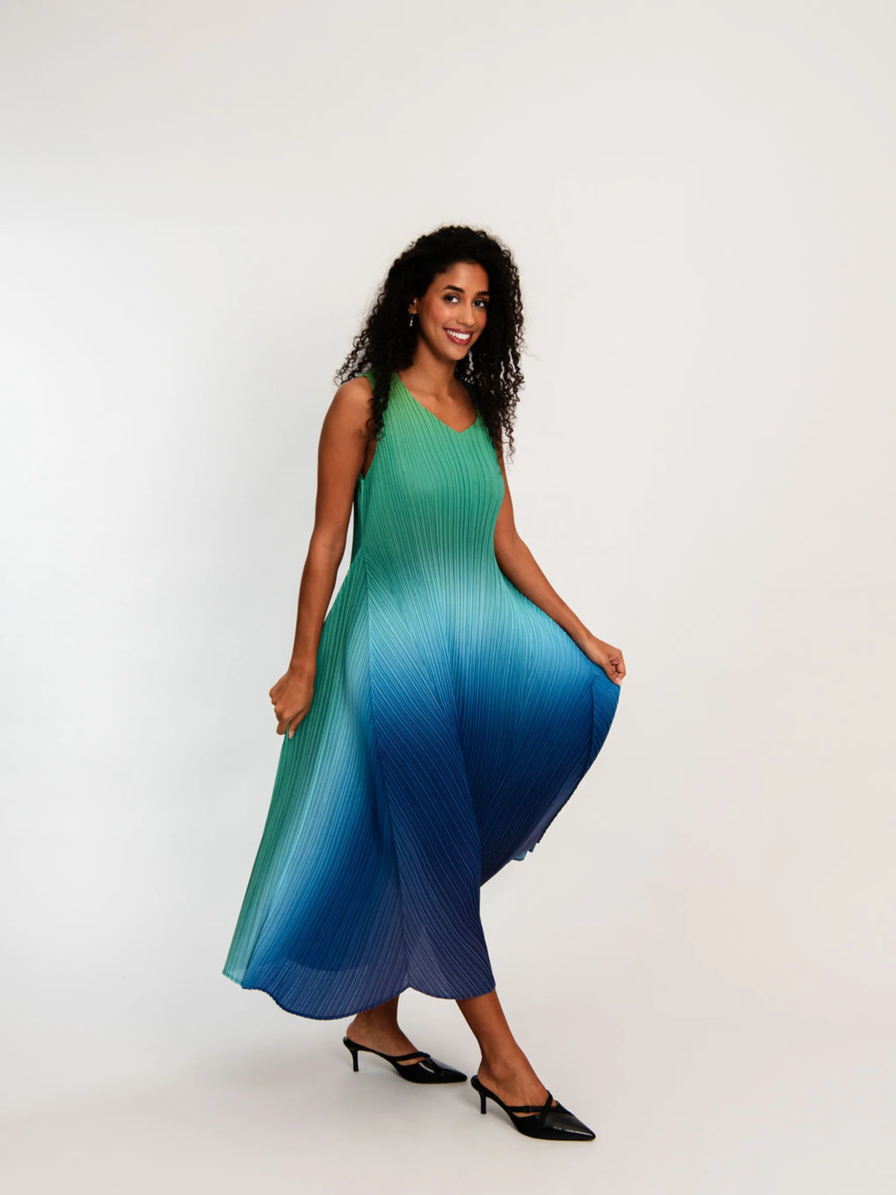 Long Estrella Dress - Ombre - Image 35