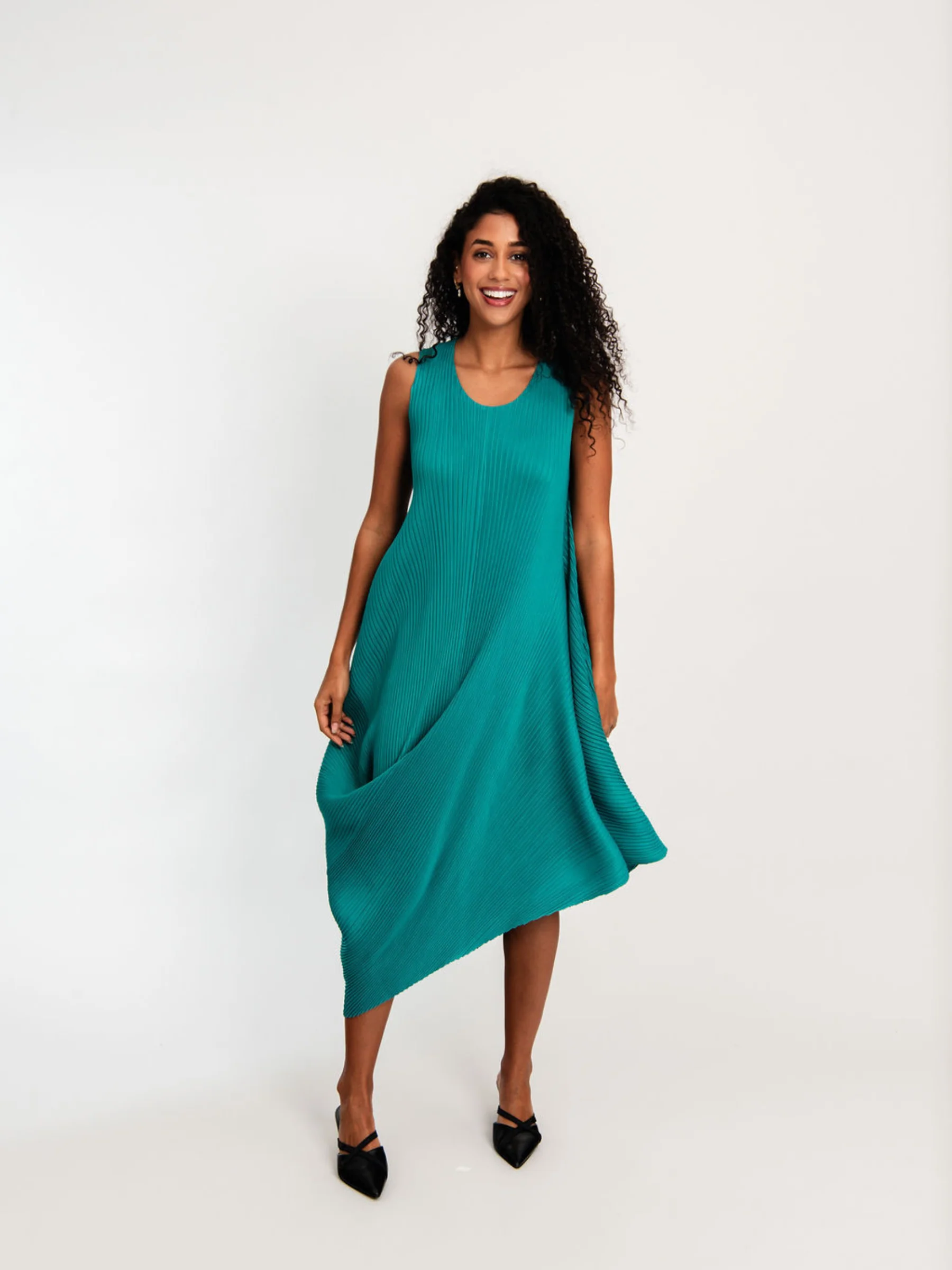 Sleeveless Draper Dress - Image 6