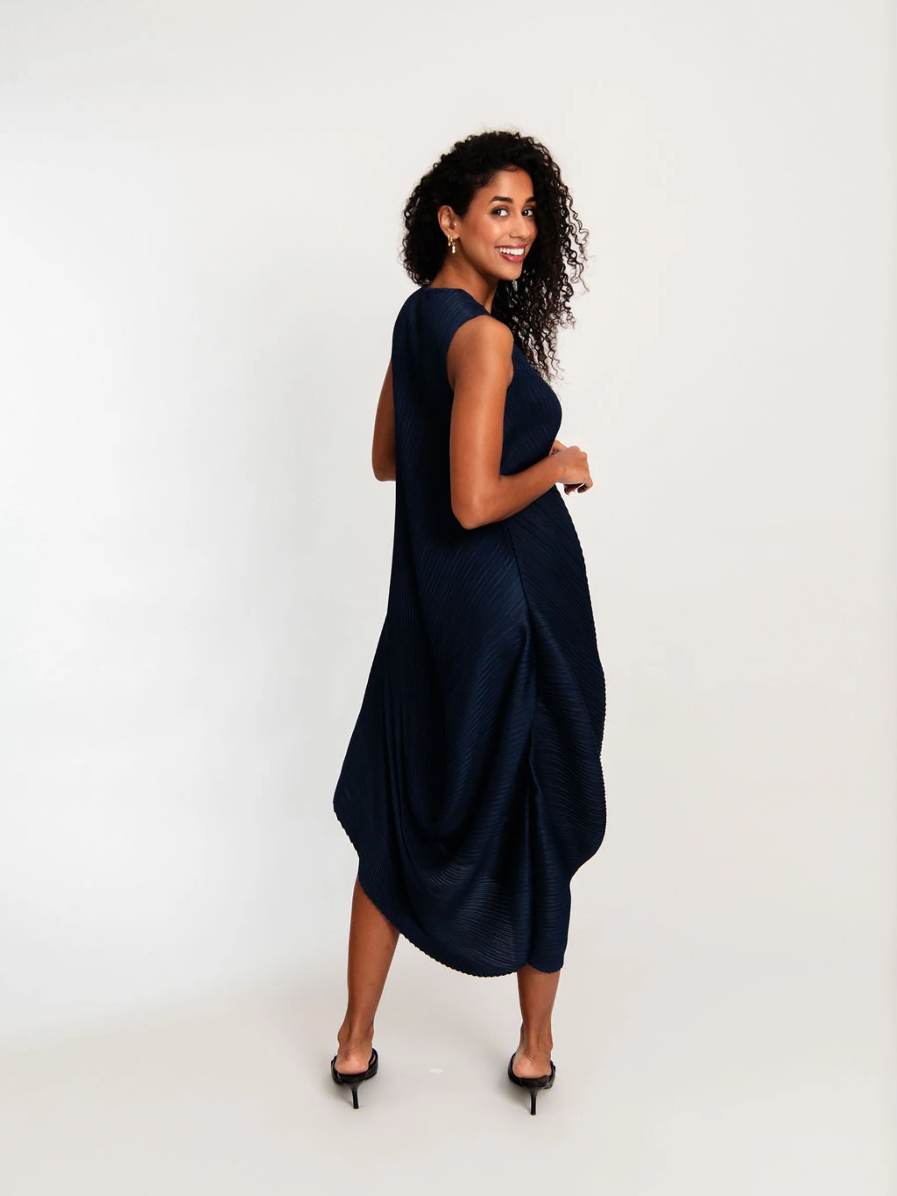 Sleeveless Draper Dress - Image 9